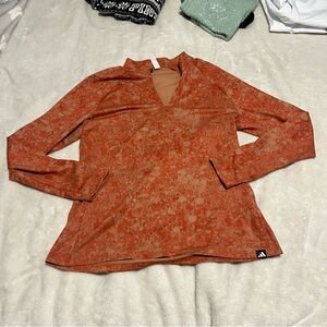 adidas Women's Burnt Orange Long Sleeve Top